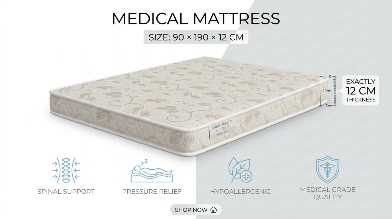 Medical Mattress Orthopedic Spinal Support Hypoallergenic Foam Mattress - Image 5